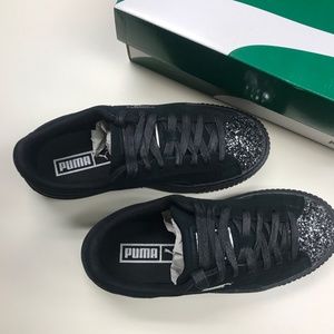 Puma Suede Platform Crushed Gem 365866 01 Size 5.5
